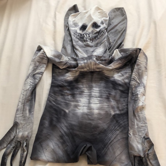 Zombie kids costume jumpsuit size L (10-12) - Picture 2 of 6